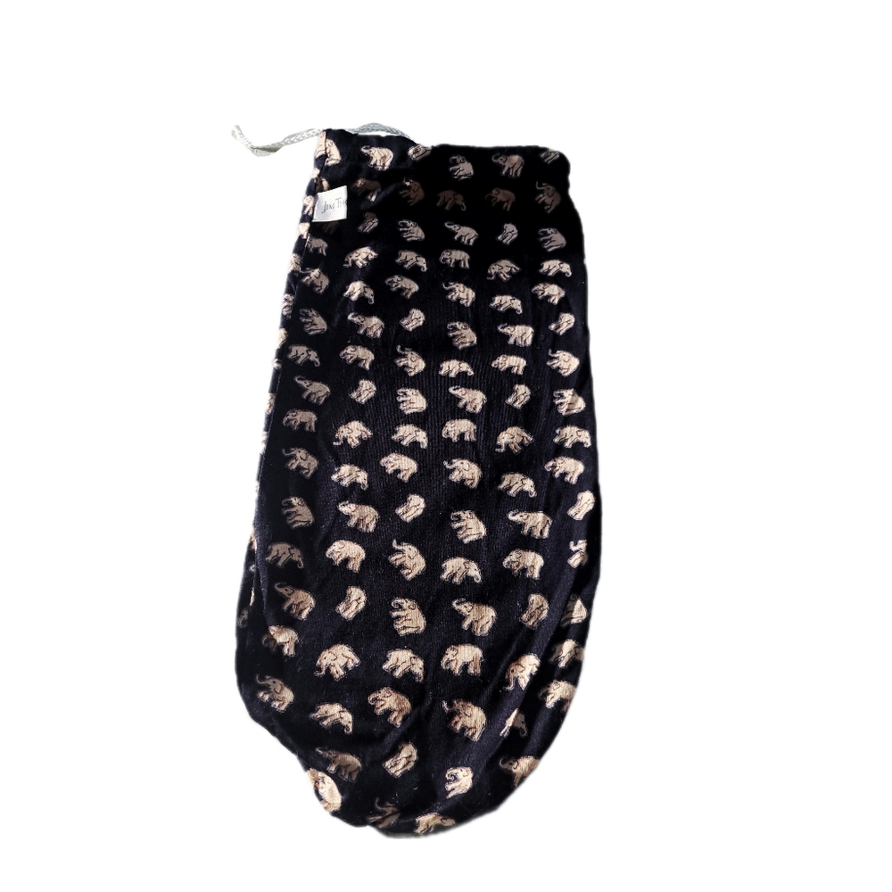 🙋 10/$20. Jim Thompson Navy Color Elephant Draw String Storage Bag